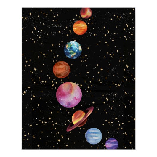 Galaxy Wall Poster Perfect Poster (Voorkant)