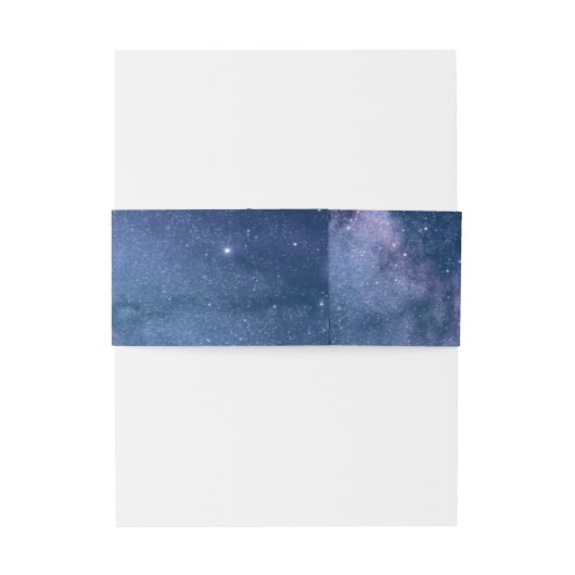 Galaxy Wedding Celestial Sterrennacht Sky Dinner I Uitnodigingen Wikkel (Achterkant Voorbeeld)