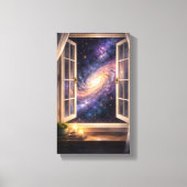 Galaxy Window Wall Art Canvas Afdruk (Voorkant)