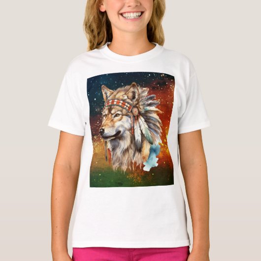 Galaxy Wolf T-shirt (Voorkant)
