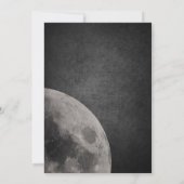 Galaxy Yellow Moon 13e anniversaire Invitations de (Dos)