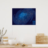Galaxymap, Papier poster (Keuken)