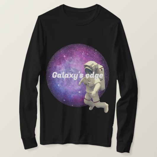 Galaxy's edge Cool space afbeelding l Black T-shirt (Design voorkant)