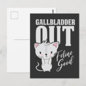 Galblaas Feline Good Surgery Cat Lover Briefkaart (Voorkant / Achterkant)