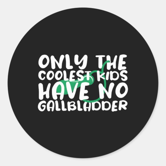 Galblaaschirurgie Verwijdering Ronde Sticker (Voorkant)