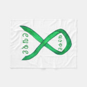 Galblaaskankerbewuster Ribbon Chemo Blanket Fleece Deken (Voorkant (Horizontaal))