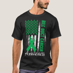Galblaaswegkanker bewustzijn Kelly groene lint VS T-shirt