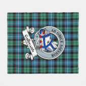 Galbraith Ancient Clan Badge Tartan Pset Fleece Deken (Voorkant (Horizontaal))