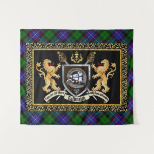 Galbraith Clan Badge & Motto w/Lions Wandkleed