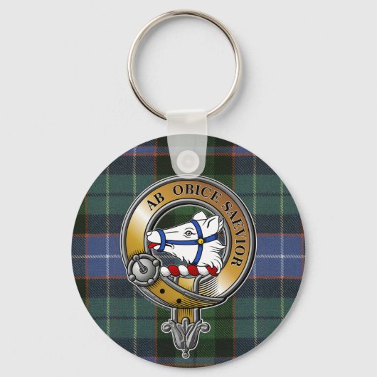 Galbraith Tartan & Badge Sleutelhanger (Voorkant)