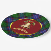 Galbraith Tartan Gepersonaliseerde Kerstmis Papieren Bordje (Gekanteld)