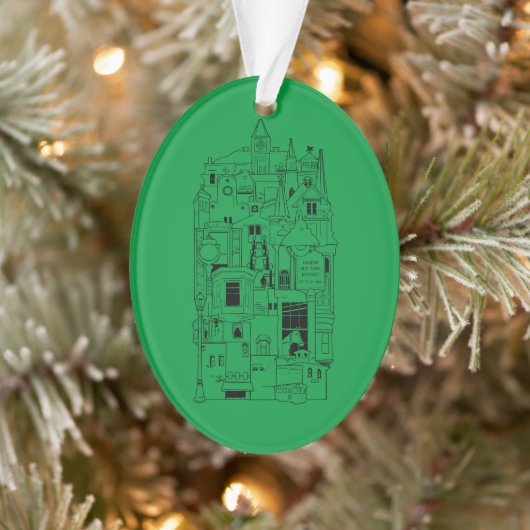 Galena Illinois collage Ornament (Boom)