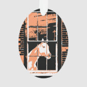 Galena Window Horse Ornament (achterkant)