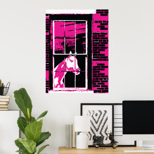 Galena Window Horse Poster