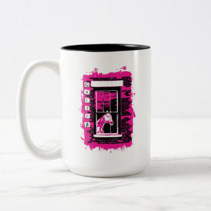Galena Window Horse Tweekleurige Koffiemok