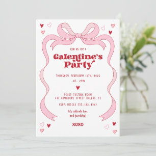Galentijnsdag brunch party roze boog kaart