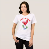 Galentine Babes-Waterverf Tri-Blend Shirt (Voorkant volledig)