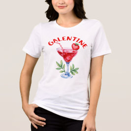 Galentine Babes-Waterverf Tri-Blend Shirt
