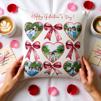 Galentine-foto-hartcollage met naam achteraan opdr kussen