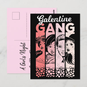 Galentine Gang Valentijnse Vrouwen Briefkaart