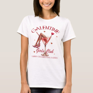 Galentine Girls Club Grappige Valentijnsdag Ontw T-shirt