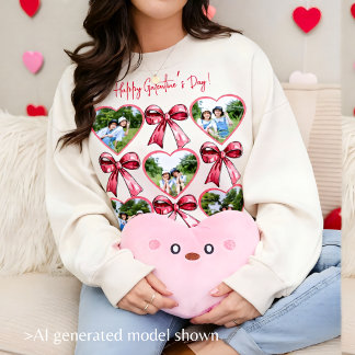 Galentine Hart Foto Boog Collage Gezellige Vriend Trui