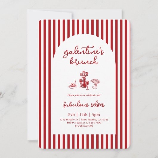 Galentine’s Brunch Invitation (Devant)