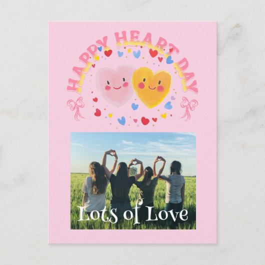 Galentine’s Day Custom Photo Card Feestdagenkaart (Voorkant)