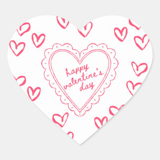Galentine’s Day Valentine Girly Invitation Hart Sticker