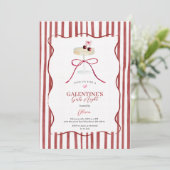 Galentine’s Girls Night Red Cherry Invitation (Debout devant)