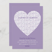Galentine Valentines invitation xoxo Amis Coeur (Devant / Derrière)