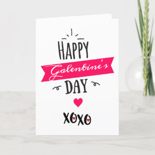 Galentine X ❤ X ❤ Fijne Galentinedag ❤ Roze Feestdagen Kaart