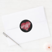 Galentinedag Ronde Sticker (Envelop)