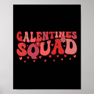 Galentines-bende Valentijn grappig Galentine's Poster