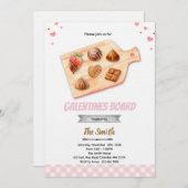 Galentine's Board Party Invitation (Devant / Derrière)