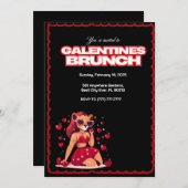Galentines  brunch kaart (Voorkant / Achterkant)