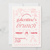 galentines brunch party Invitation (Devant)