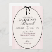 Galentines Brunch Valentines Fête Invitation (Devant / Derrière)