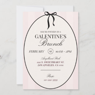 Galentines Brunch Valentines Fête Invitation