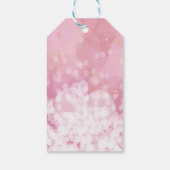 Galentines Dag Bestie Roze Valentijnse glitter Cadeaulabel (Achterkant)