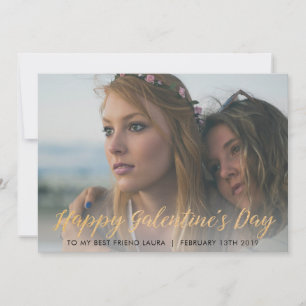 GALEntines dag Fotokaart voor beste vriend Feestdagenkaart