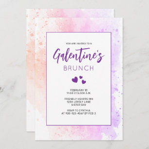 Galentine's Day Brunch Invitation Kaart