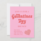 Galentines Day Brunch nodigt retro hart uit (Voorkant)