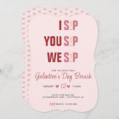 Galentine's Day Campagne Brunch Kaart (Voorkant / Achterkant)