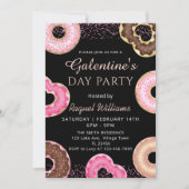 Galentine's Day Feest Donuts Uitnodiging (Voorkant)