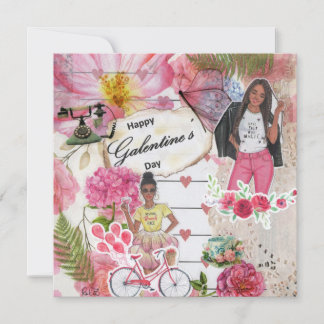 Galentine's Day Flat Wenskaart