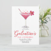 Galentine's Day Girls party Invitation (Debout devant)
