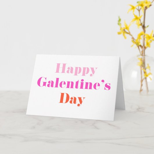 Galentine's Day Kaart (Gele Bloem)