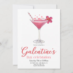 Galentine's Day Meisjesfeest Uitnodiging