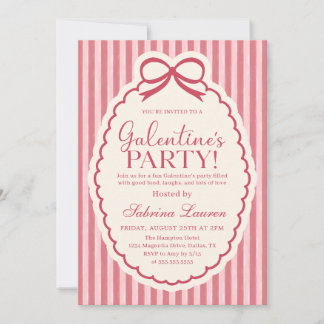 Galentine's Day Party Girls Valentine Invitation